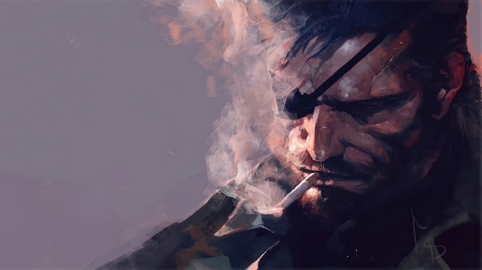 Solid Snake Smoking in 4K