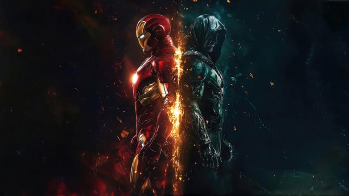 Iron Man and Doctor Doom 4K