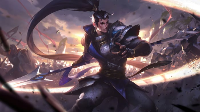 Xin Zhao in League of Legends Splash Art 4K