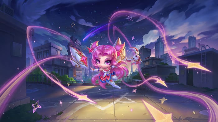 Chibi Star Guardian Jinx in Teamfight Tactics 4K