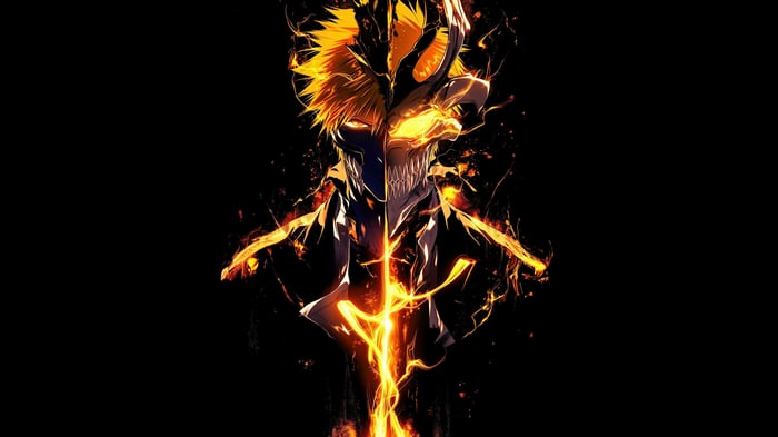 Ichigo Kurosaki Hollow Form Bleach 4K