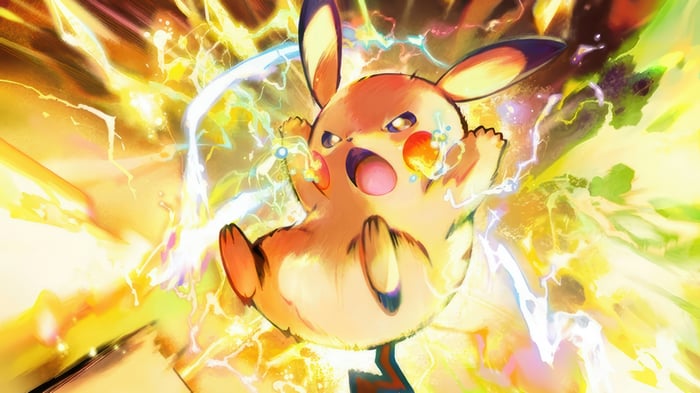 Pikachu Unleashing Thunderbolt in 4K