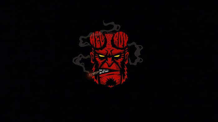 Hellboy Smoking Cigar 4K