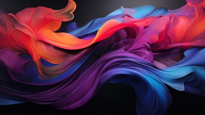 Colorful Abstract Flowing Fabric 4K