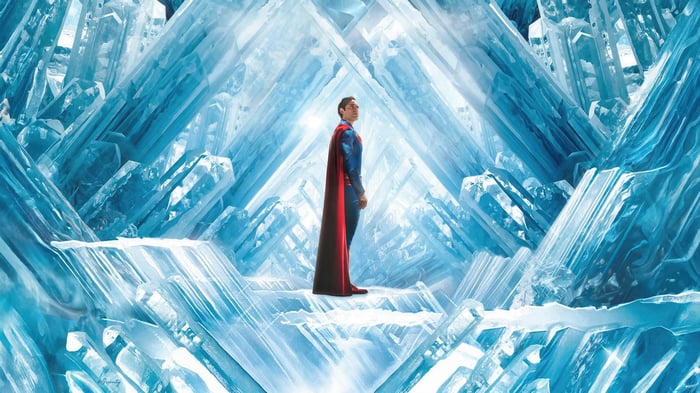Superman in the Fortress of Solitude 4K