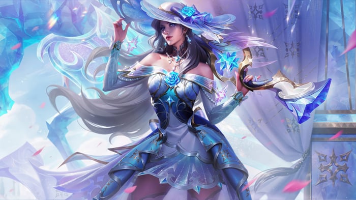Crystal Rose Caitlyn from League of Legends 4K