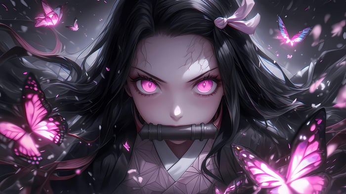 Nezuko Kamado Demon Slayer Kimetsu no Yaiba 4K