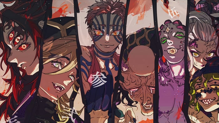 Demon Slayer Kimetsu no Yaiba Upper Moons 4K
