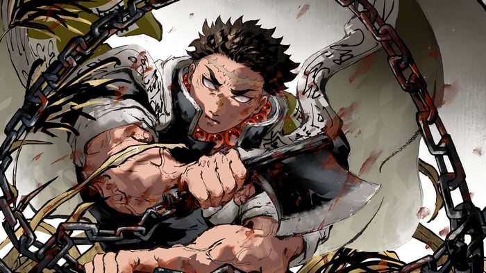 Gyomei Himejima from Demon Slayer Kimetsu no Yaiba 4K