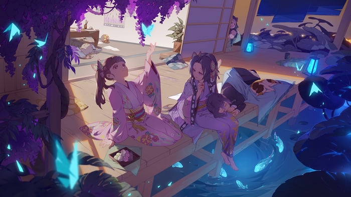 Demon Slayer: Shinobu, Kanae, and Kanao by Wisteria