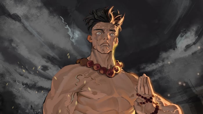 Gyomei Himejima from Demon Slayer in 4K