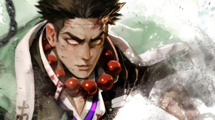 Gyomei Himejima from Demon Slayer 4K