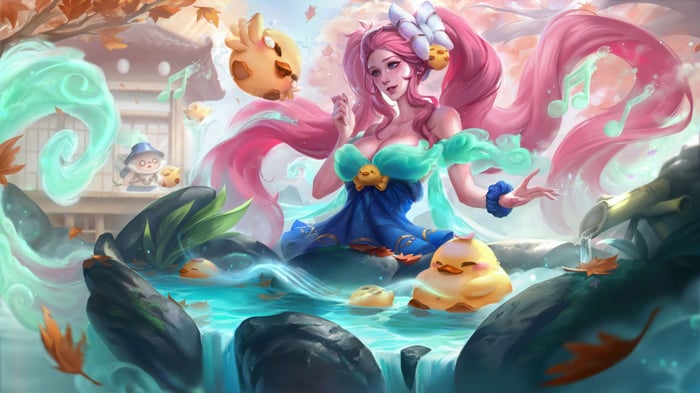 Spirit Blossom Sona in League of Legends 4K