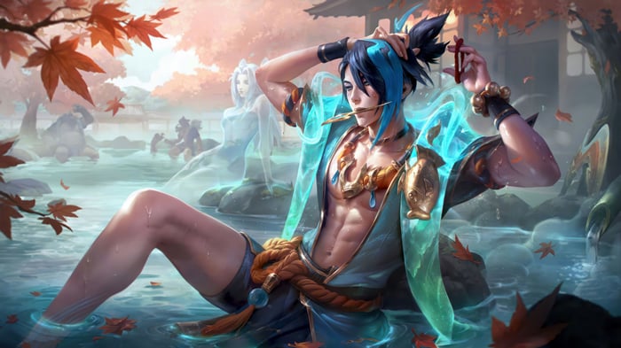 Spirit Blossom Springs Aphelios Splash Art 4K