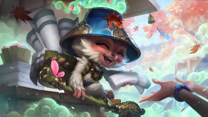 Spirit Blossom Teemo in League of Legends 4K