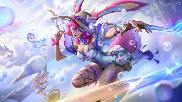 Aurora in Summer Party Splash Art 4K