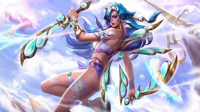 Katarina in Summer Party Splash Art 4K