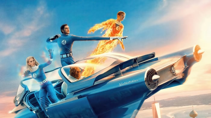 The Fantastic Four in the Fantastic Car