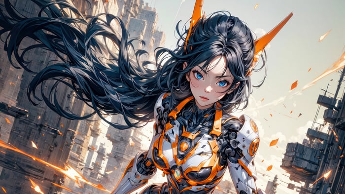 Anime Girl in Sci-Fi Armor