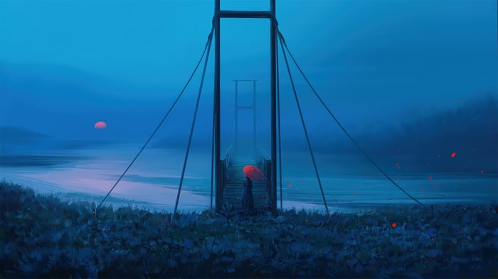 Bridge Scenery at Sunset 4K