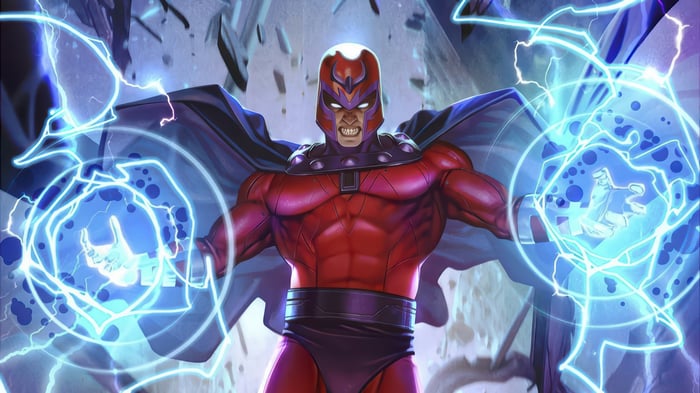 Magneto using his powers in 4K