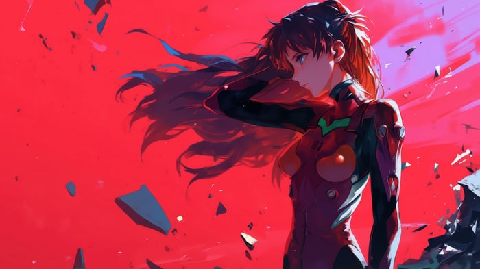Asuka Langley Soryu in Neon Genesis Evangelion 4K