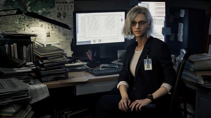 Grace Ashcroft in FBI Office