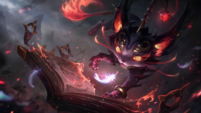 Nightbringer Yuumi from League of Legends 4K