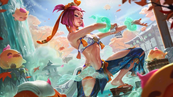 Spirit Blossom Yunari in League of Legends 4K