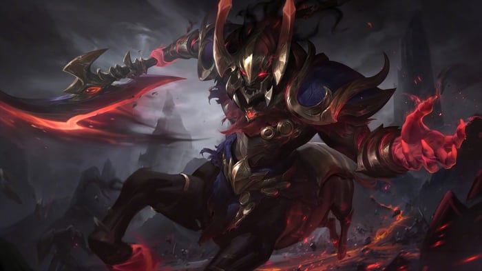 Nightbringer Hecarim from League of Legends 4K