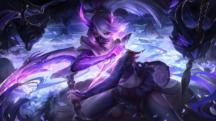 Spirit Blossom Akali in League of Legends 4K