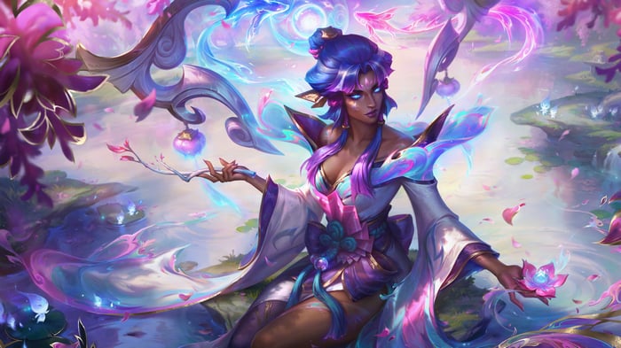 Spirit Blossom Karma Splash Art 4K