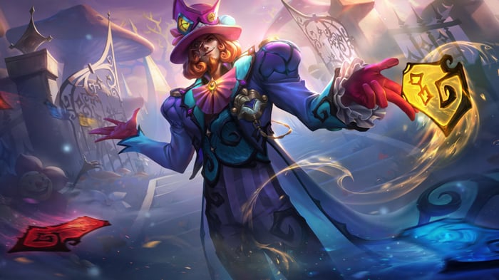 Twisted Fate in Wondertown Splash Art 4K