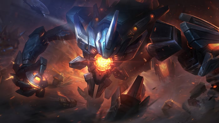 Mecha Maokai in League of Legends 4K