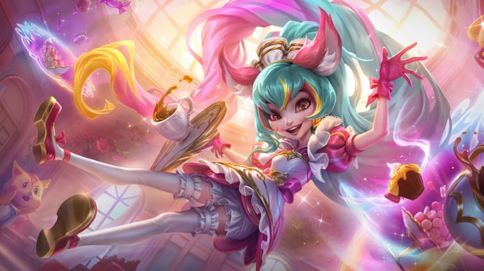 Zoe Cafe Cuties Splash Art 4K