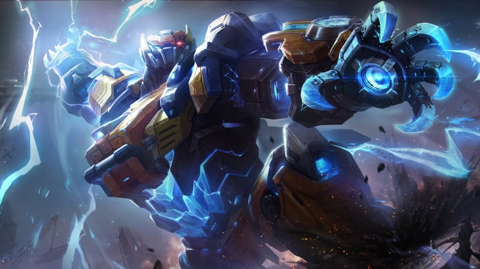 Mecha Volibear in League of Legends 4K