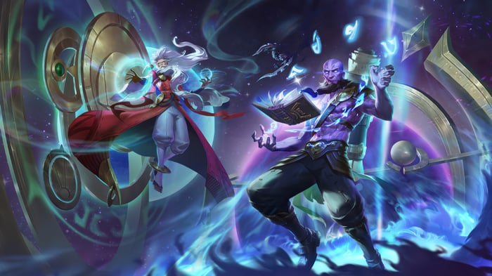 Zilean and Ryze in League of Legends 4K