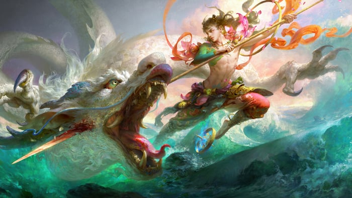 Nezha and Dragon in Fantasy 4K