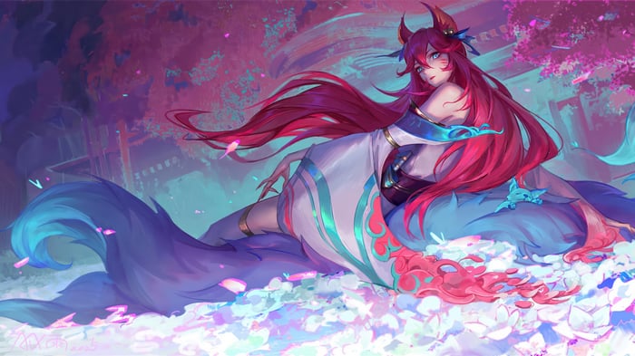 Spirit Blossom Ahri from League of Legends 4K