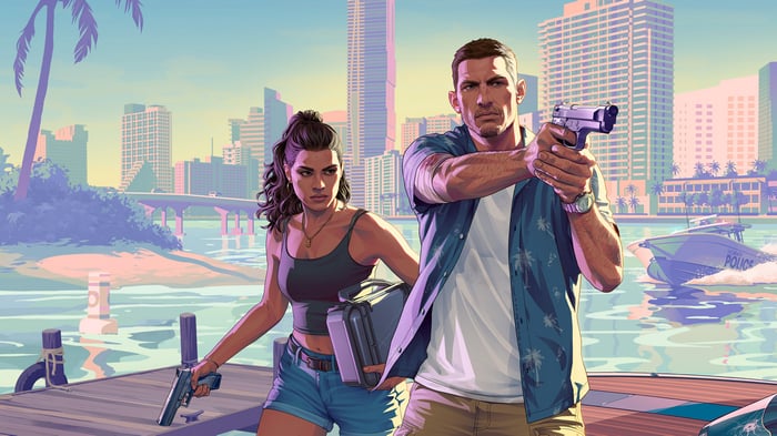 Grand Theft Auto 6: Jason and Lucia with Guns