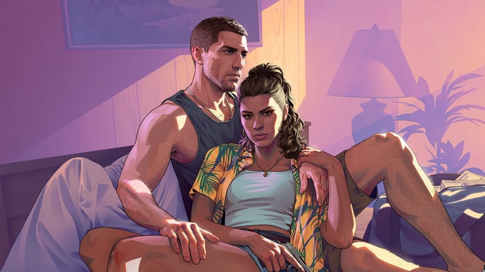 Jason Duval and Lucia Caminos in GTA 6 4K