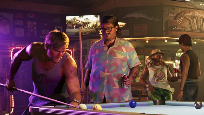 Grand Theft Auto 6: Jason Duval and friends play billiards