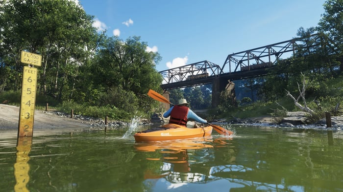 Grand Theft Auto 6 Kayaking Under Bridge