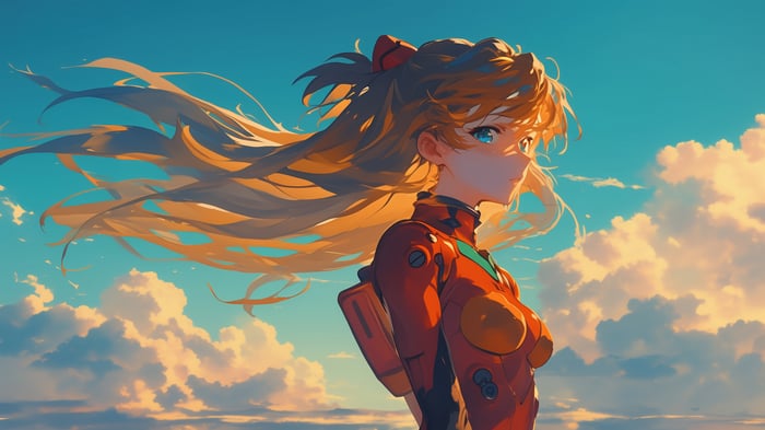 Asuka Langley Soryu in Neon Genesis Evangelion 4K