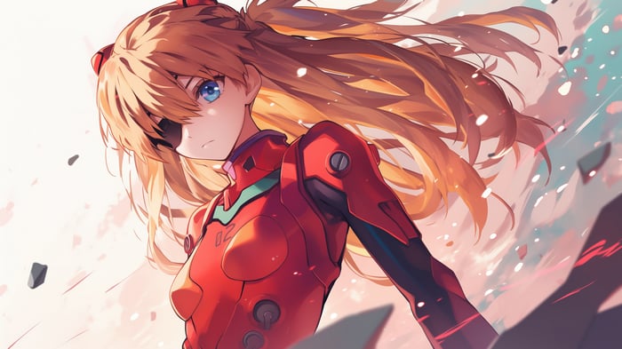 Asuka Langley Soryu in Neon Genesis Evangelion 4K