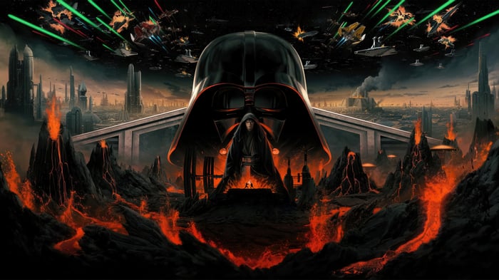 Darth Vader and Star Wars Battle 4K