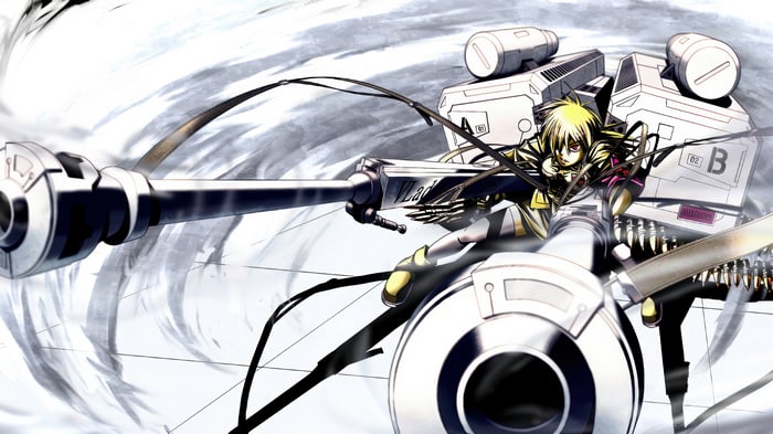 Seras Victoria with a Cannon in Hellsing Ultimate 4K