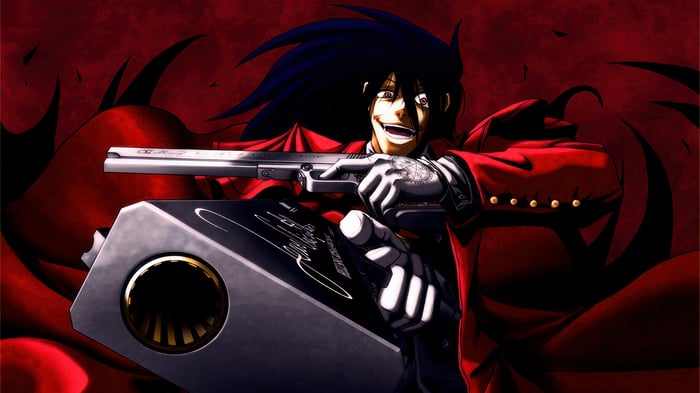 Alucard from Hellsing Ultimate with Guns 4K
