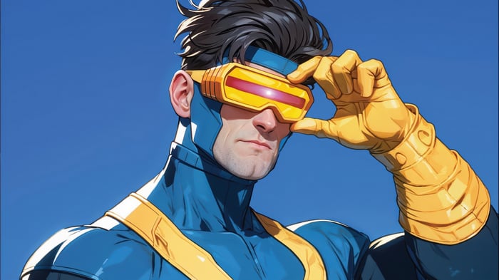 Cyclops from X-Men in 4K