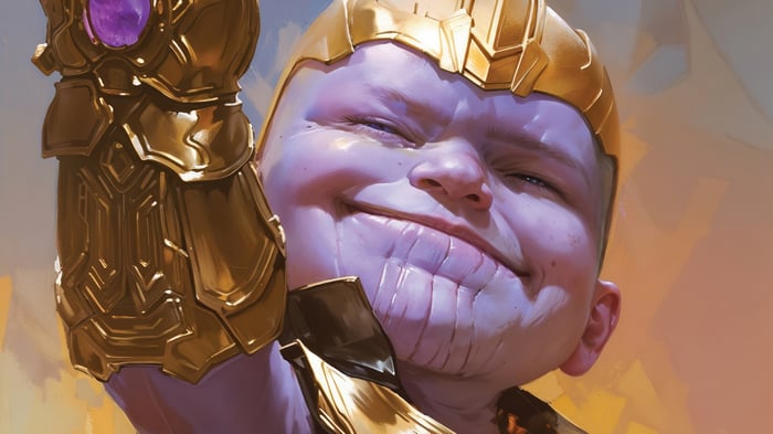 Thanos with Infinity Gauntlet 4K
